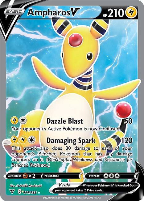Ampharos V 171/185 (SWSH04: Vivid Voltage)  - Holofoil | Good Games Cannington