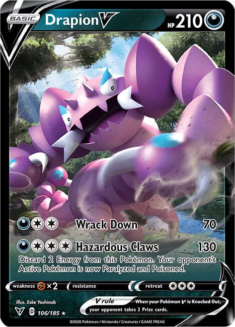 Drapion V 106/185 (SWSH04: Vivid Voltage)  - Holofoil | Good Games Cannington