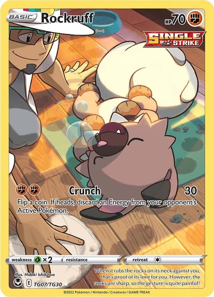Rockruff TG07/TG30 (SWSH12: Silver Tempest Trainer Gallery)  - Holofoil | Good Games Cannington