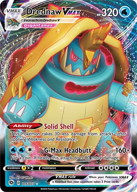 Drednaw VMAX 15/73 (Champion's Path)  - Holofoil | Good Games Cannington