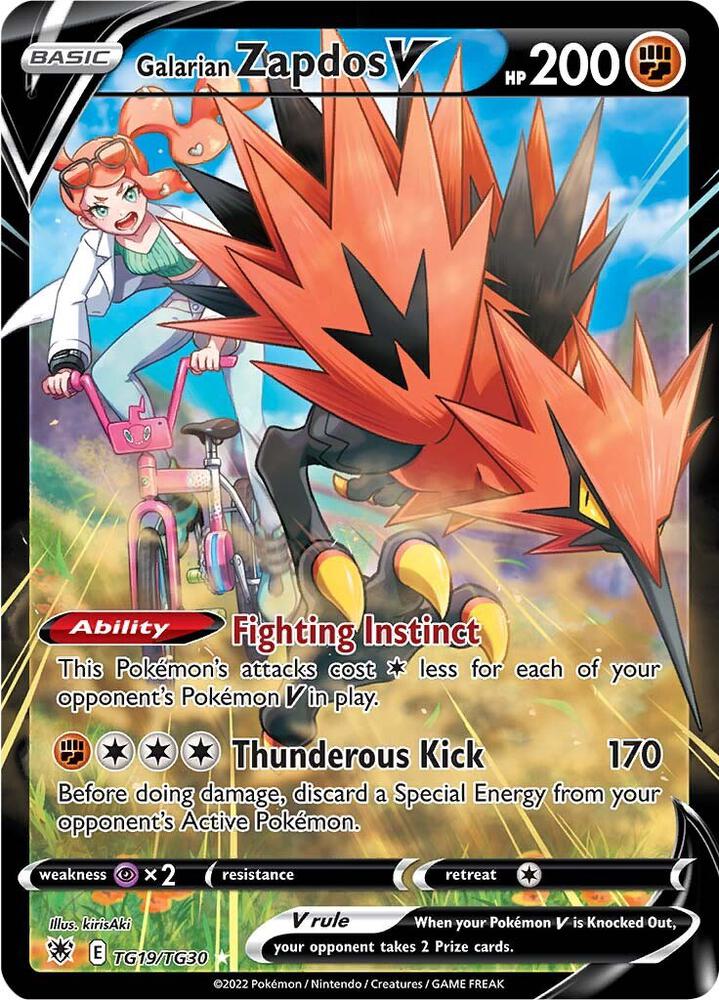 Galarian Zapdos V (SWSH10: Astral Radiance Trainer Gallery)  - Holofoil | Good Games Cannington