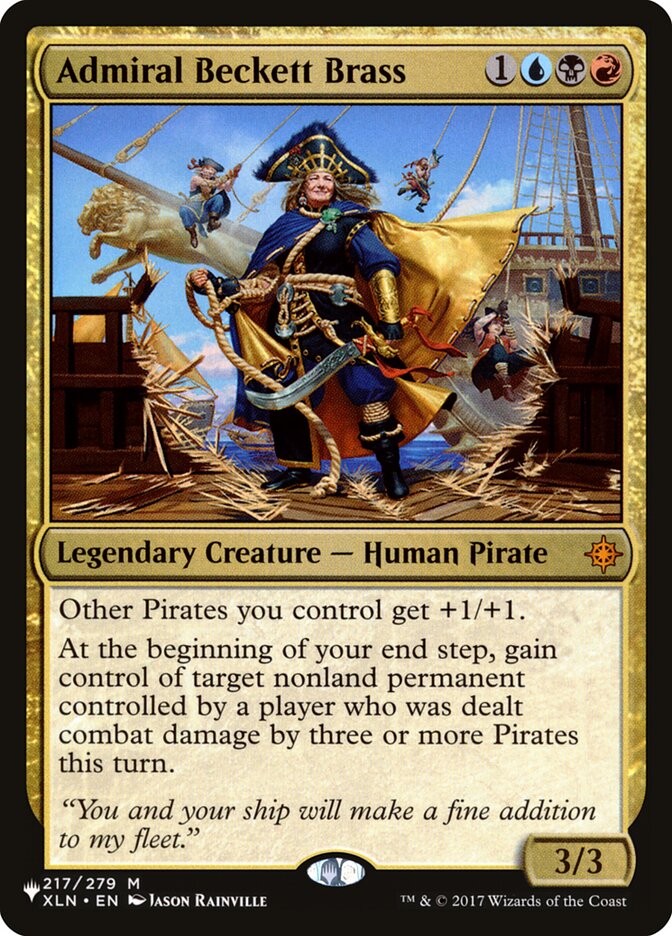 Admiral Beckett Brass 217/279 (The List Reprints)  | Good Games Cannington