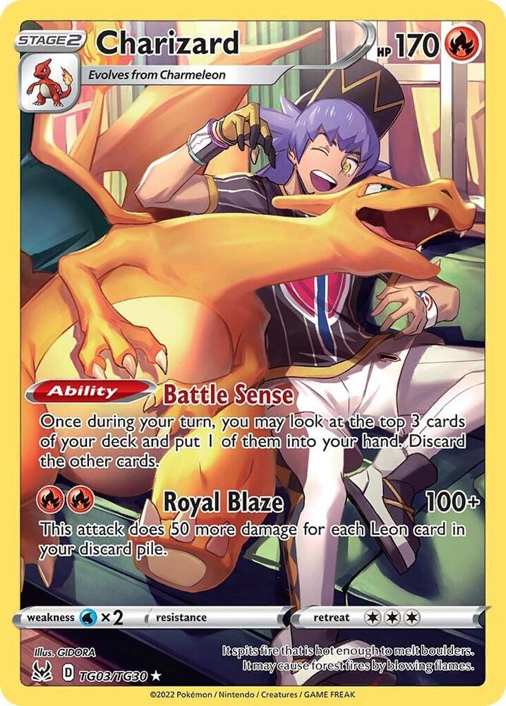 Charizard TG03/TG30 (SWSH11: Lost Origin Trainer Gallery)  - Holofoil | Good Games Cannington