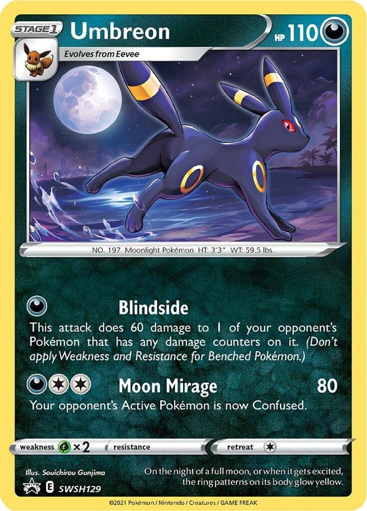 Umbreon SWSH129 (SWSH: Sword & Shield Promo Cards)  - Holofoil | Good Games Cannington