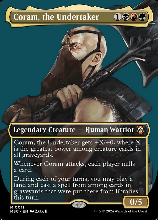 Coram, the Undertaker 11/411 (Commander: Modern Horizons 3)  - Borderless | Good Games Cannington