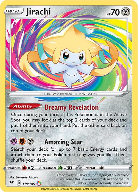 Jirachi 119/185 (SWSH04: Vivid Voltage)  - Holofoil | Good Games Cannington