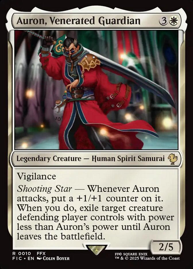 Auron, Venerated Guardian 10 (Commander: FINAL FANTASY)  | Good Games Cannington