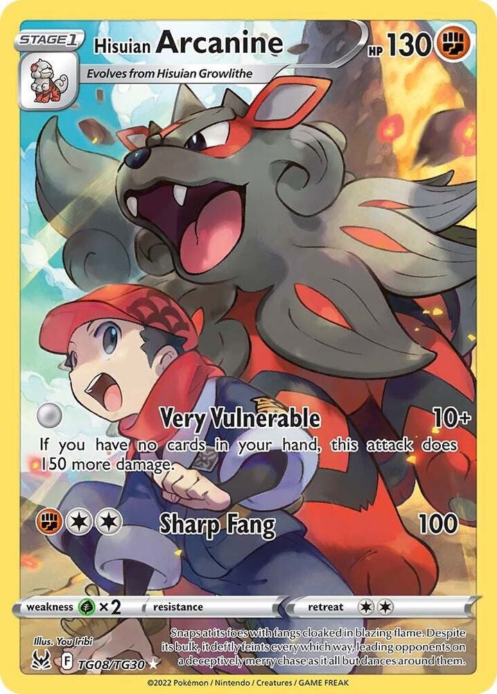 Hisuian Arcanine TG08/TG30 (SWSH11: Lost Origin Trainer Gallery)  - Holofoil | Good Games Cannington