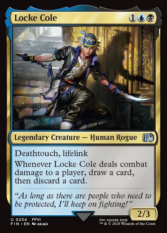 Locke Cole 234/309 (FINAL FANTASY)  - Foil | Good Games Cannington