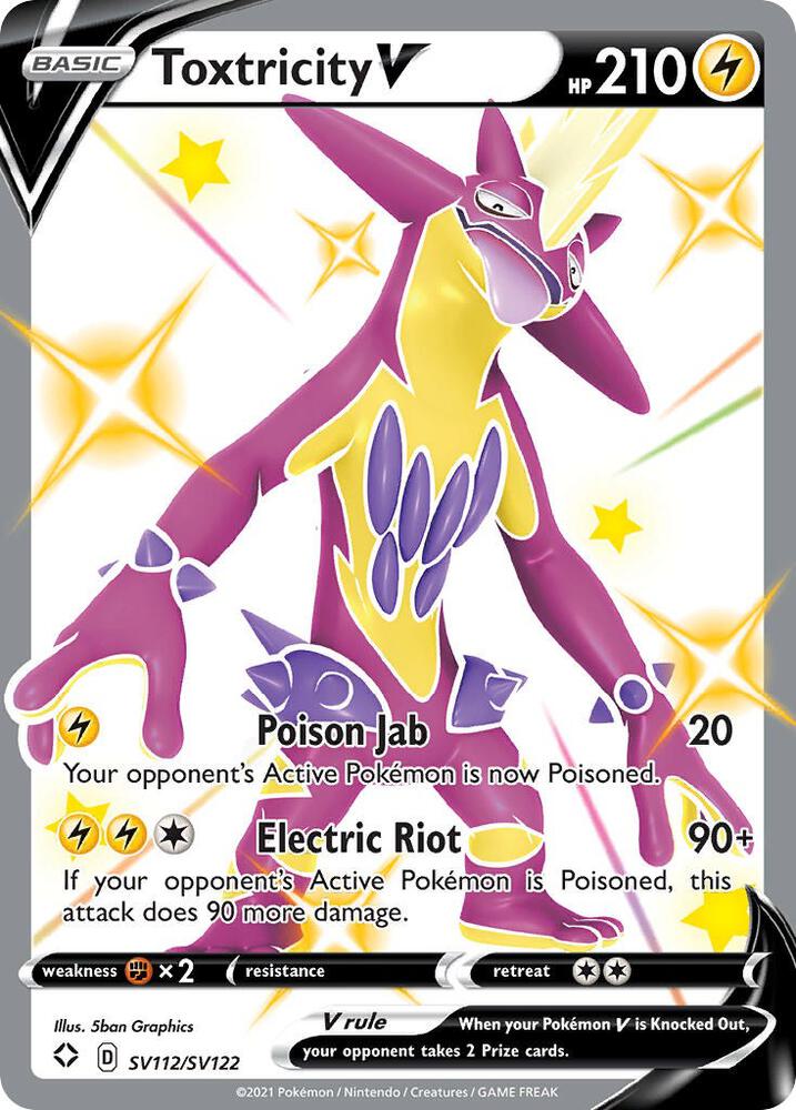 Toxtricity V SV112/SV122 (Shining Fates: Shiny Vault)  - Holofoil | Good Games Cannington