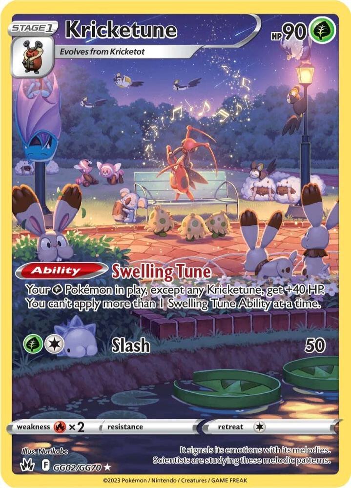 Kricketune GG02/GG70 (Crown Zenith: Galarian Gallery)  - Holofoil | Good Games Cannington
