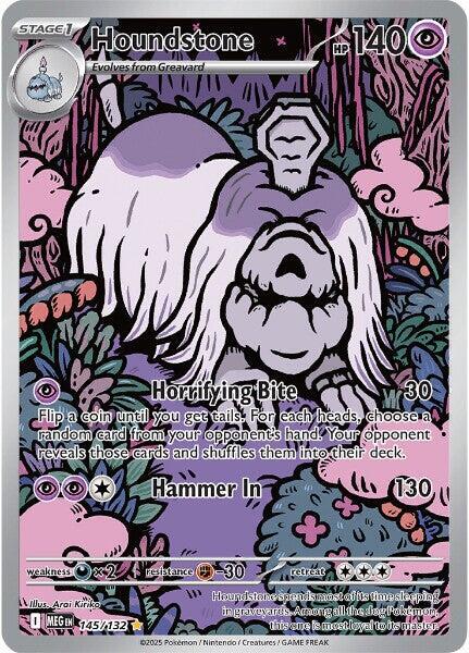 Houndstone 145 132 (ME01: Mega Evolution)  - Holofoil | Good Games Cannington