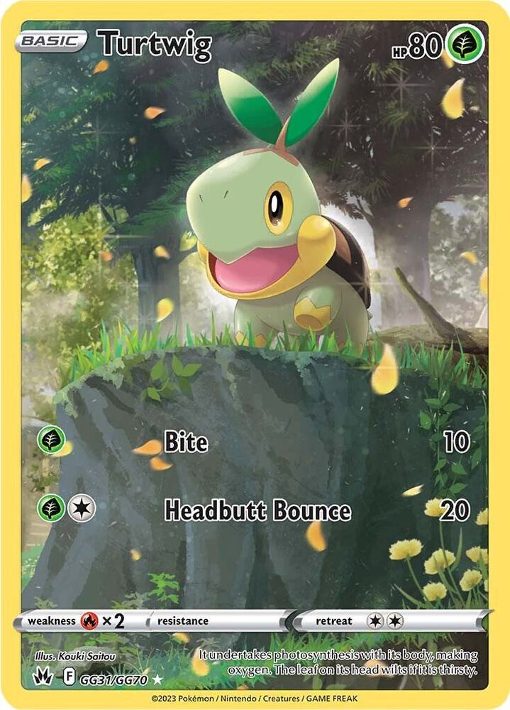 Turtwig GG31/GG70 (Crown Zenith: Galarian Gallery)  - Holofoil | Good Games Cannington