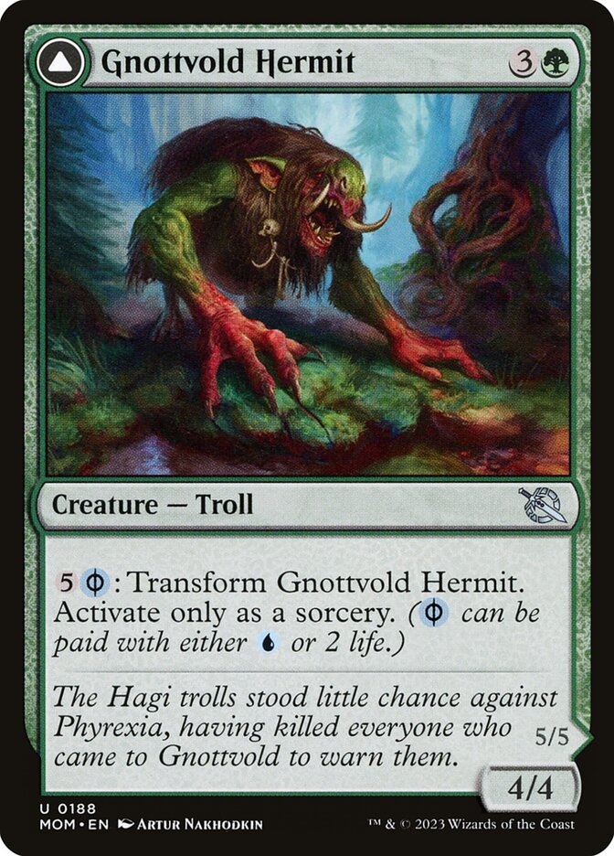 Gnottvold Hermit // Chrome Host Hulk 188 (March of the Machine)  | Good Games Cannington