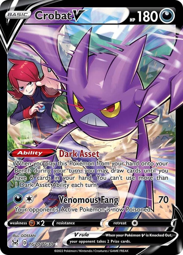 Crobat V TG20/TG30 (SWSH11: Lost Origin Trainer Gallery)  - Holofoil | Good Games Cannington