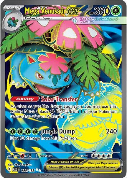 Mega Venusaur ex 155 132 155/132 (ME01: Mega Evolution)  - Holofoil | Good Games Cannington