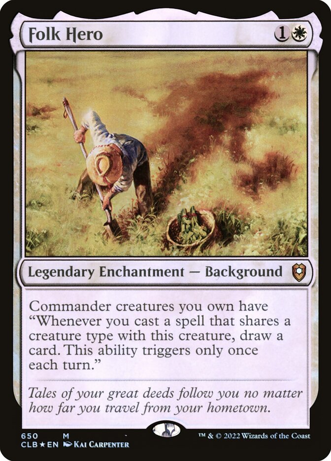 Folk Hero 650 (Commander Legends: Battle for Baldur's Gate)  - Foil | Good Games Cannington