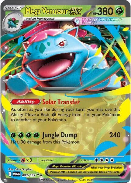 Mega Venusaur ex 003 132 (ME01: Mega Evolution)  - Holofoil | Good Games Cannington