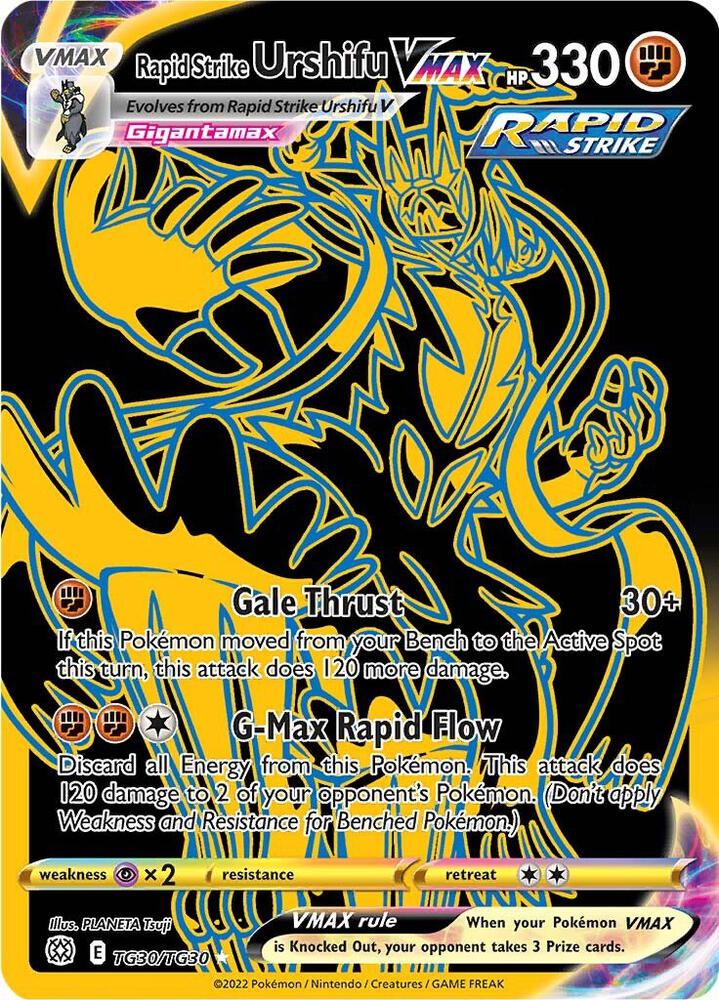 Rapid Strike Urshifu VMAX Secret TG30/TG30 (SWSH09: Brilliant Stars Trainer Gallery)  - Holofoil | Good Games Cannington