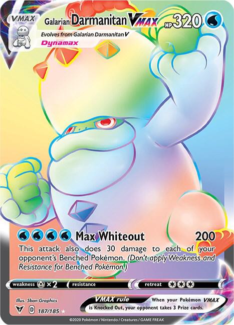 Galarian Darmanitan VMAX Secret 187/185 (SWSH04: Vivid Voltage)  - Holofoil | Good Games Cannington