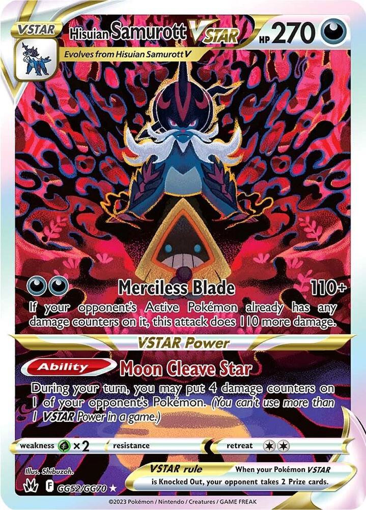 Hisuian Samurott VSTAR GG52/GG70 (Crown Zenith: Galarian Gallery)  - Holofoil | Good Games Cannington