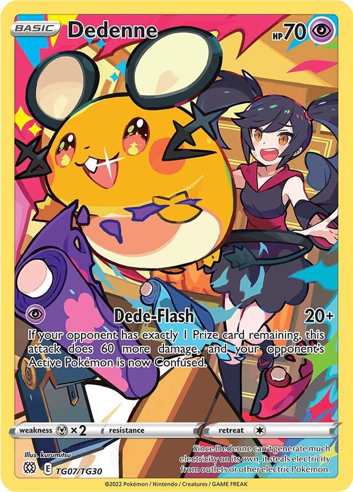 Dedenne TG07/TG30 (SWSH09: Brilliant Stars Trainer Gallery)  - Holofoil | Good Games Cannington