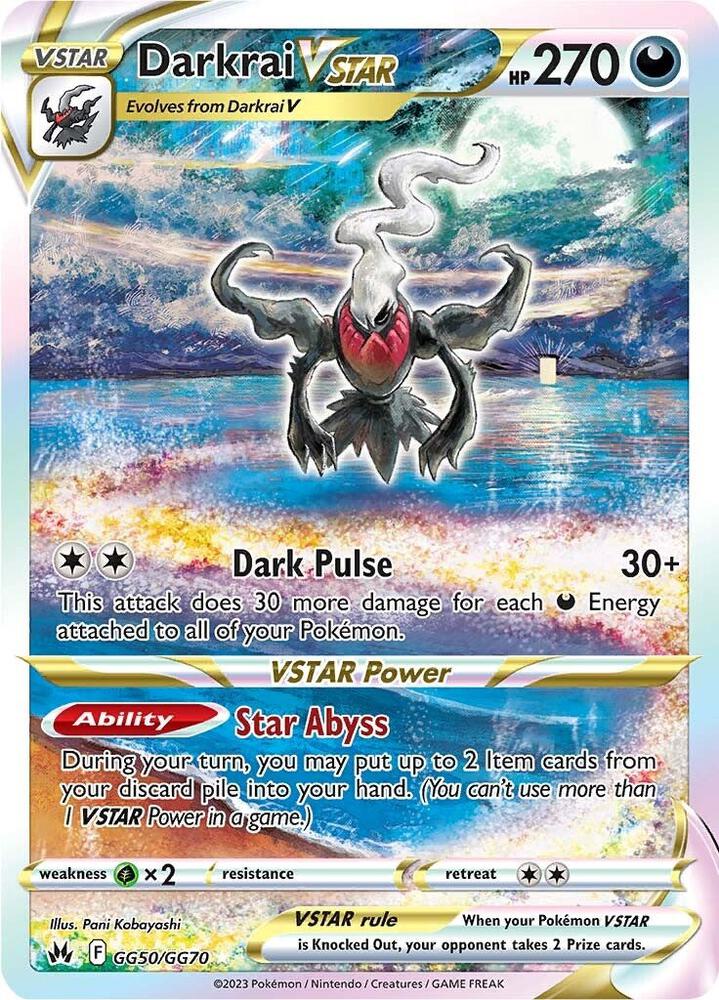 Darkrai VSTAR GG50/GG70 (Crown Zenith: Galarian Gallery)  - Holofoil | Good Games Cannington