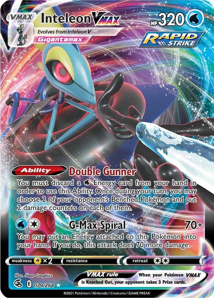 Inteleon VMAX 079/264 (SWSH08: Fusion Strike)  - Holofoil | Good Games Cannington