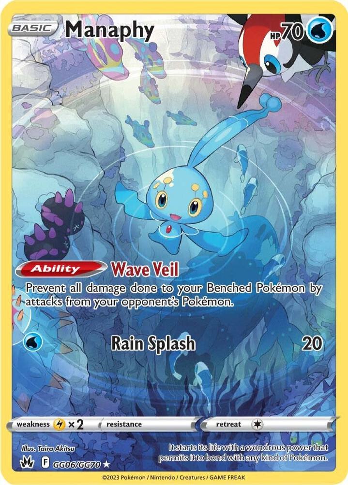 Manaphy GG06/GG70 (Crown Zenith: Galarian Gallery)  - Holofoil | Good Games Cannington