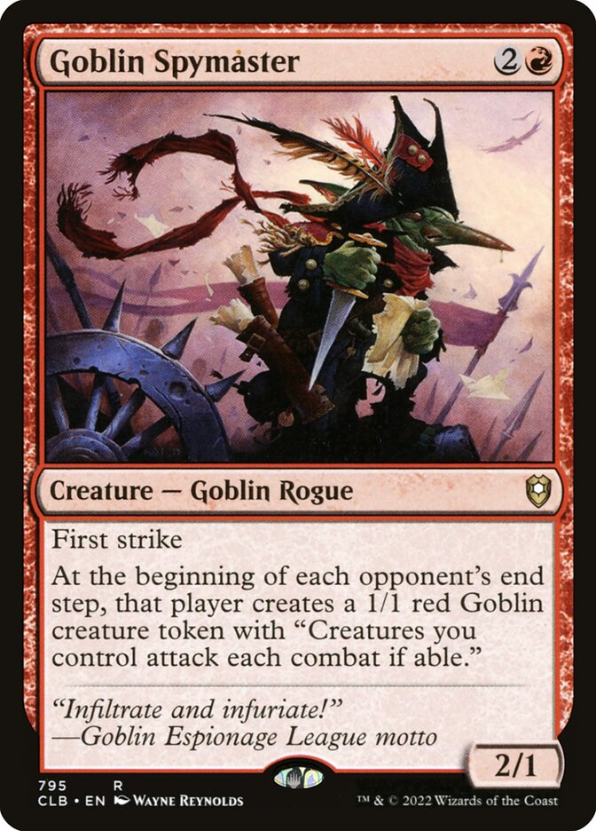 Goblin Spymaster 795 (Commander Legends: Battle for Baldur's Gate)  | Good Games Cannington