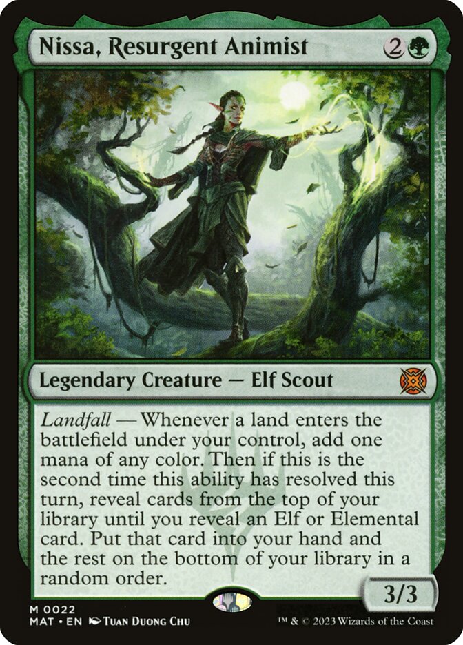 Nissa, Resurgent Animist 22 (March of the Machine: The Aftermath)  | Good Games Cannington