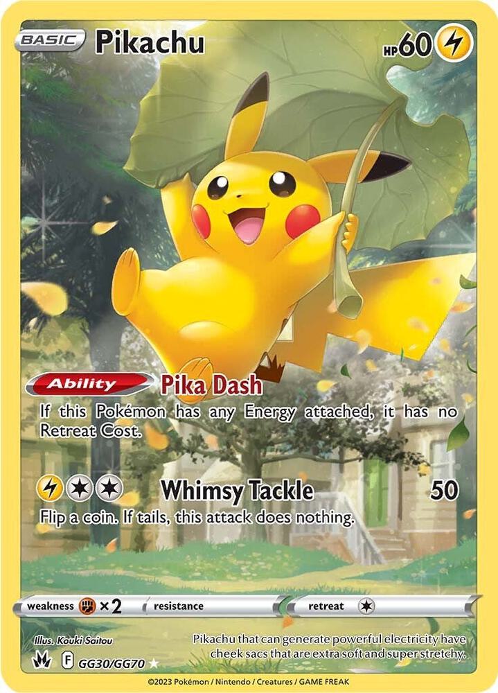 Pikachu GG30/GG70 (SWSH: Crown Zenith: Galarian Gallery)  - Holofoil | Good Games Cannington