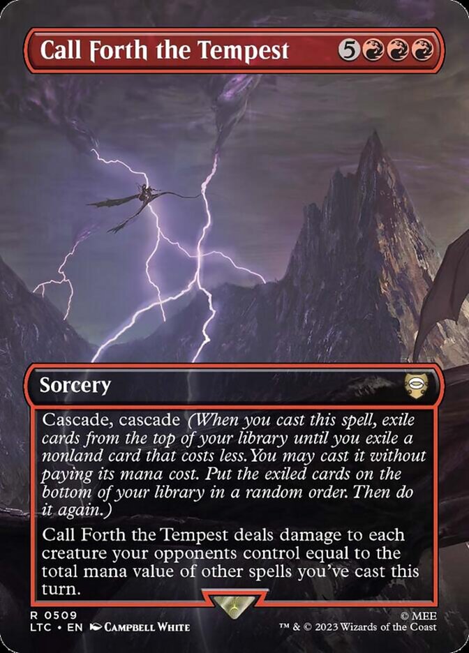 Call Forth the Tempest 509 (Commander: The Lord of the Rings: Tales of Middle-earth)  - Borderless Foil | Good Games Cannington