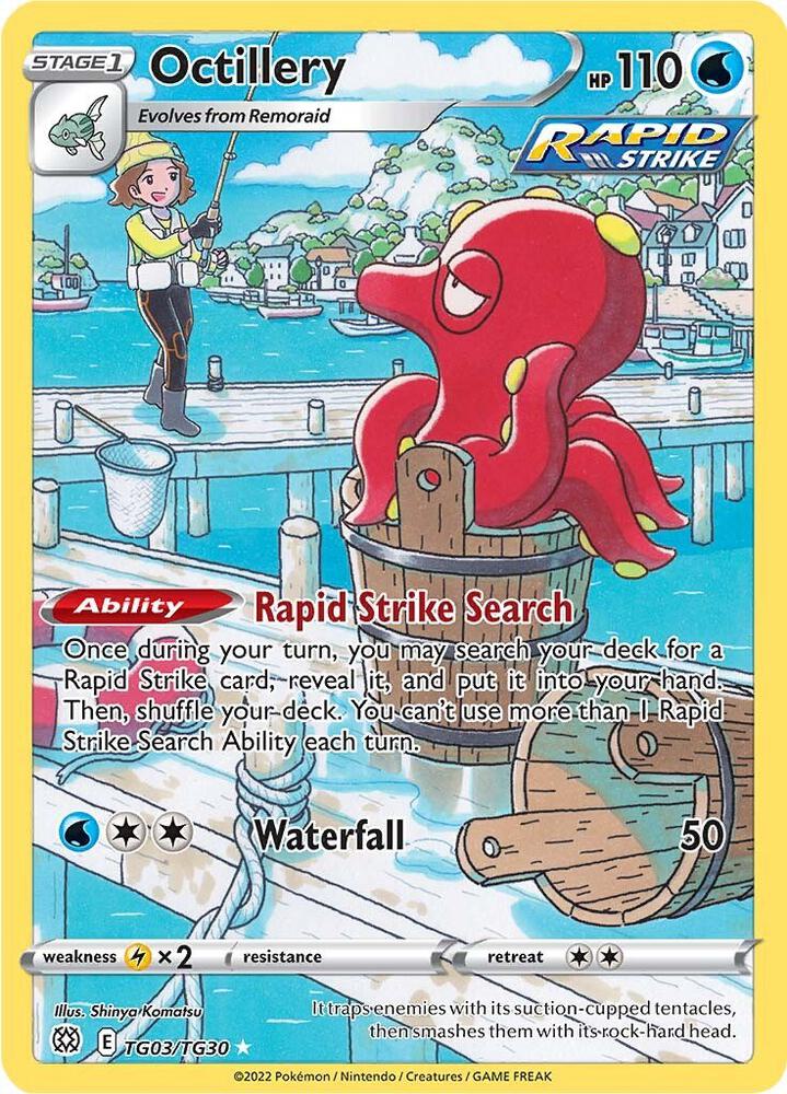 Octillery TG03/TG30 (SWSH09: Brilliant Stars Trainer Gallery)  - Holofoil | Good Games Cannington