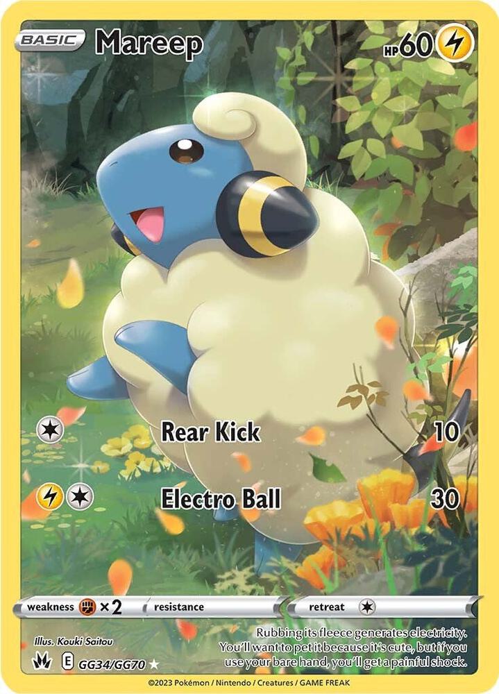 Mareep GG34/GG70 (Crown Zenith: Galarian Gallery)  - Holofoil | Good Games Cannington