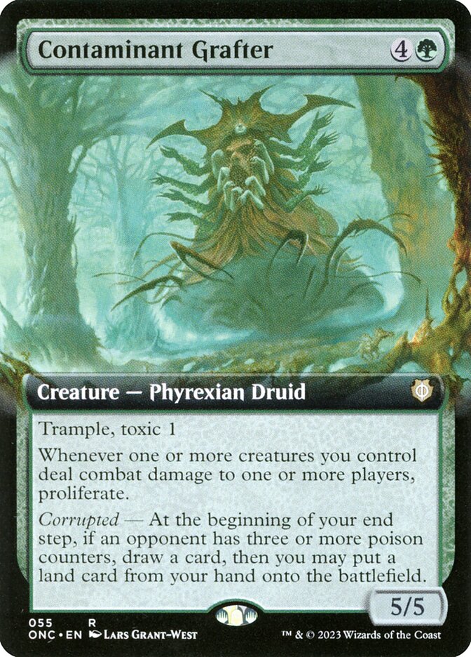Contaminant Grafter 55 (Commander: Phyrexia: All Will Be One)  - Extended Art | Good Games Cannington