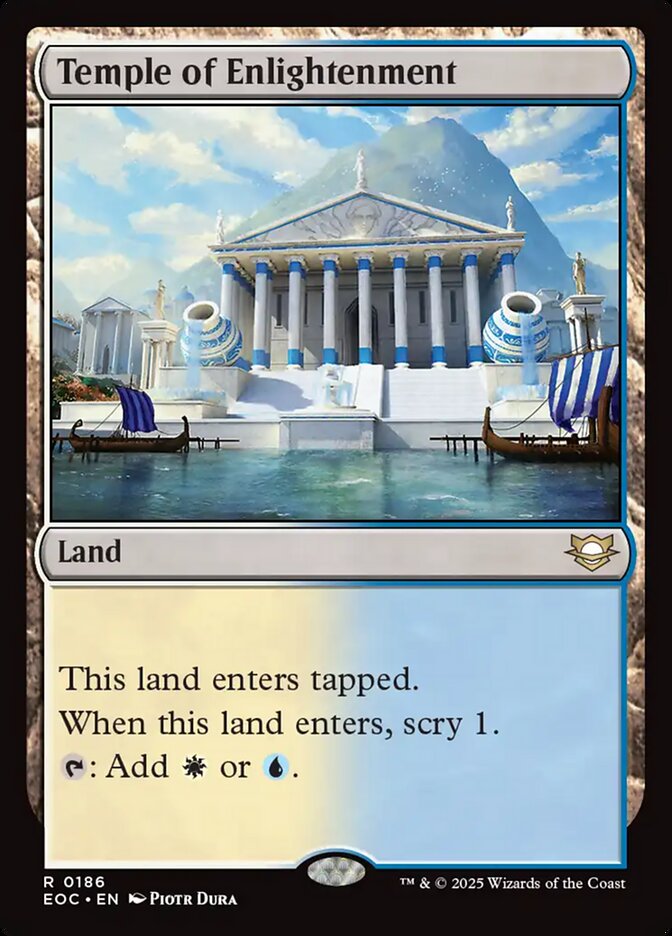 Temple of Enlightenment 186 (Commander: Edge of Eternities)  | Good Games Cannington