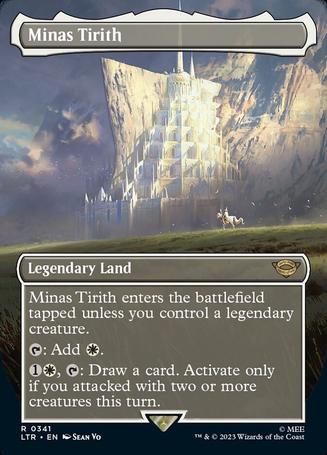 Minas Tirith 341 (Universes Beyond: The Lord of the Rings: Tales of Middle-earth)  - Borderless | Good Games Cannington