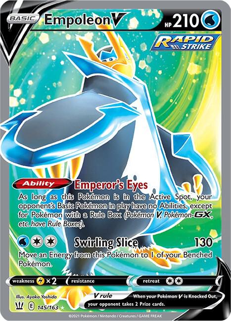Empoleon V Full Art 145/163 (SWSH05: Battle Styles)  - Holofoil | Good Games Cannington