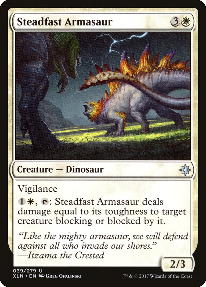Steadfast Armasaur 39 (Ixalan)  | Good Games Cannington