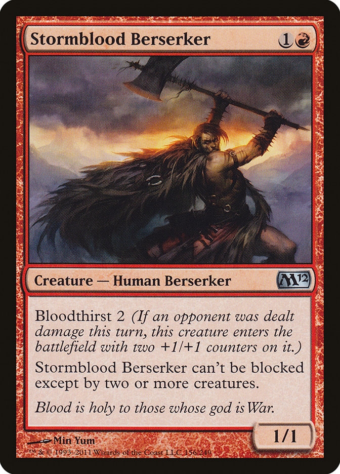 Stormblood Berserker 156/249 (Magic 2012 (M12))  | Good Games Cannington