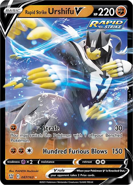 Rapid Strike Urshifu V 087/163 (SWSH05: Battle Styles)  - Holofoil | Good Games Cannington