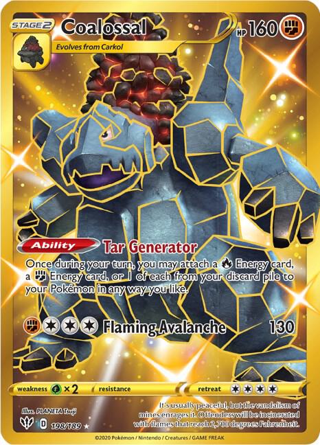 Coalossal Secret 198/189 (SWSH03: Darkness Ablaze)  - Holofoil | Good Games Cannington