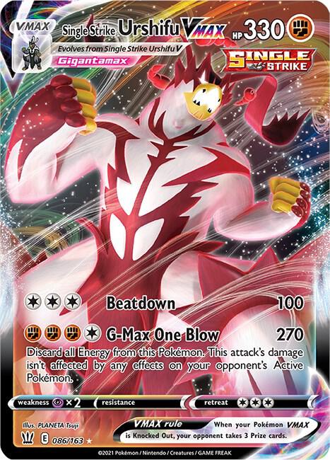 Single Strike Urshifu VMAX 086/163 (SWSH05: Battle Styles)  - Holofoil | Good Games Cannington