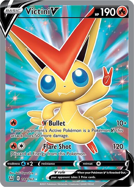 Victini V 144/163 (SWSH05: Battle Styles)  - Holofoil | Good Games Cannington