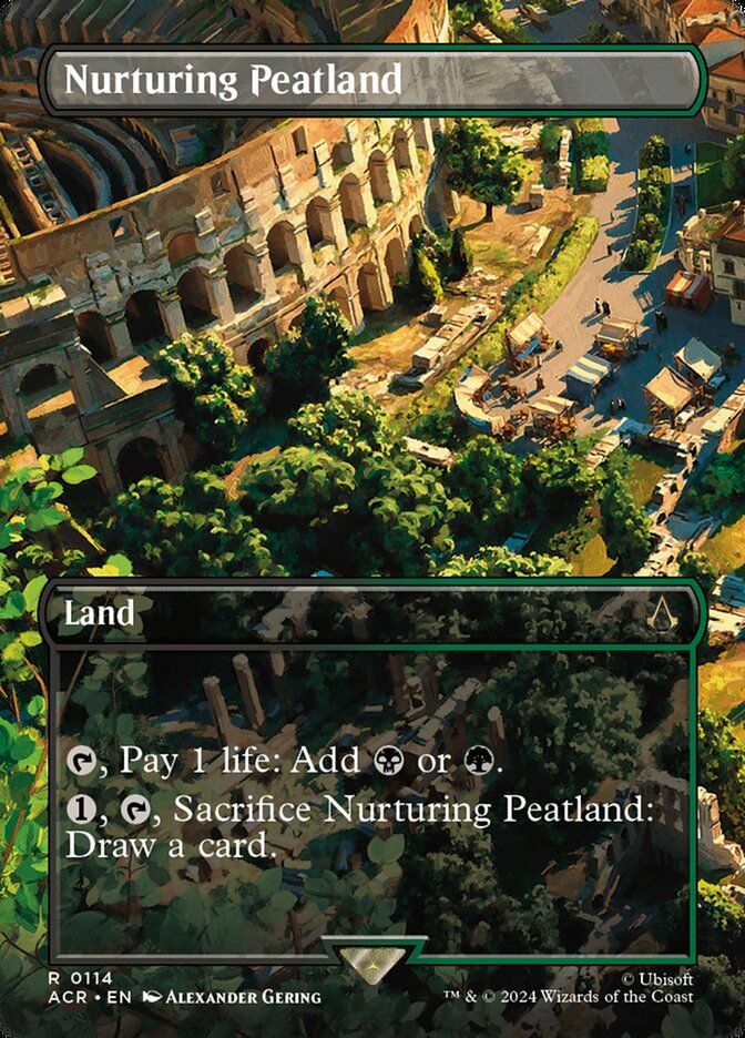 Nurturing Peatland 114/110 (Universes Beyond: Assassin's Creed)  - Borderless | Good Games Cannington