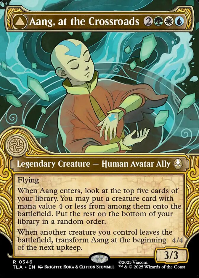 Aang, at the Crossroads // Aang, Destined Savior 346 (Avatar: The Last Airbender)  - Foil | Good Games Cannington