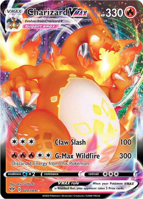 Charizard VMAX 020/189 (SWSH03: Darkness Ablaze)  - Holofoil | Good Games Cannington