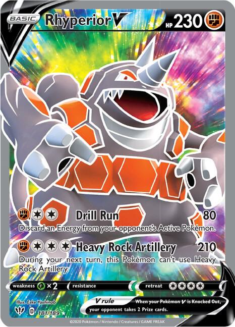 Rhyperior V 181/189 (SWSH03: Darkness Ablaze)  - Holofoil | Good Games Cannington