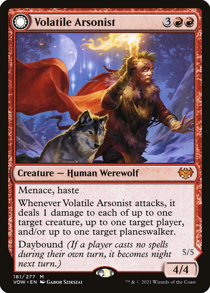 Volatile Arsonist // Dire-Strain Anarchist 181 (Innistrad: Crimson Vow)  | Good Games Cannington
